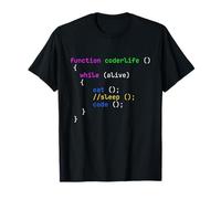 Funny Eat Sleep Code Répéter Syntaxe Codage Programmation Blague T-Shirt