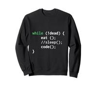 Funny Eat Sleep Code Répétition Programmateur Nerd Graphic Sweatshirt