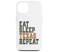 Funny Eat Sleep Texas Repeat, Great State of Texas Souvenir Coque pour iPhone 13
