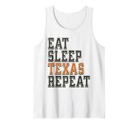 Funny Eat Sleep Texas Repeat, Great State of Texas Souvenir Débardeur