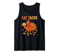 Funny Eat Tacos Thanksgiving Turquie Humour Foodie Design Débardeur