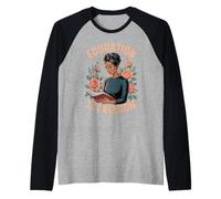 Funny Education is Freedom Saying Floral Reader Black Women Manche Raglan