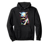 Funny El Gato Munchkin Chat Meme Crying Cat Kitty Glitch Sweat à Capuche