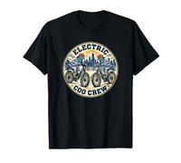 Funny Electric Coo Crew Pigeon E-Bike Riders Art Vieilli T-Shirt