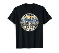 Funny Electric Coo Crew Pigeon E-Bike Riders Art Vieilli T-Shirt Graphique avec Valeur