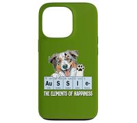 Funny Elements of Happiness Blue Merle Aussie Lover Coque pour iPhone 13 Pro