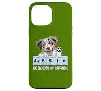 Funny Elements of Happiness Blue Merle Aussie Lover Coque pour iPhone 13 Pro Max