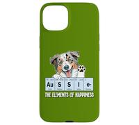 Funny Elements of Happiness Blue Merle Aussie Lover Coque pour iPhone 15 Plus