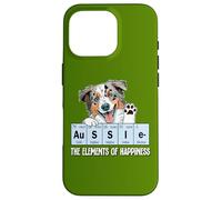 Funny Elements of Happiness Blue Merle Aussie Lover Coque pour iPhone 16 Pro