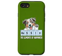 Funny Elements of Happiness Blue Merle Aussie Lover Coque pour iPhone SE (2020) / 7/8