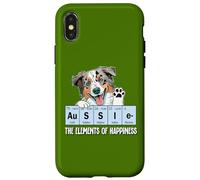 Funny Elements of Happiness Blue Merle Aussie Lover Coque pour iPhone X/XS