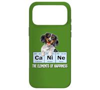 Funny Elements of Happiness Piebald Dachshund Lover Coque pour iPhone 17 Pro Max