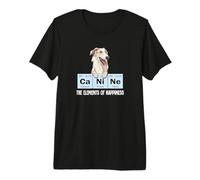 Funny Elements of Happiness Russian Borzoi Dog Lover T-Shirt Haut de Gamme