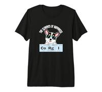 Funny Elements of Happiness Welsh Black Tricolor Corgi Lover T-Shirt Haut de Gamme