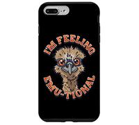 Funny Emu I’m Feeling Emu-tional Emu Pun Coque pour iPhone 7 Plus/8 Plus