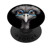 Funny Emu Lover Animal Face Autruche PopSockets PopGrip Adhésif