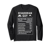 Funny Equatorian Guy Equateur Roots Manche Longue