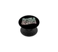 Funny EV Owner My Car is Just A Battery on Wheels PopSockets PopGrip Adhésif