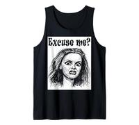 Funny “Excuse Me?” Reaction T-Shirt - Sassy Attitude Graphic Débardeur