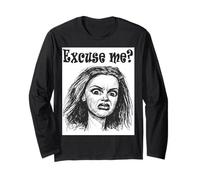 Funny “Excuse Me?” Reaction T-Shirt - Sassy Attitude Graphic Manche Longue
