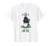 Funny F-CAW-F Crow Coffee Pun Raven Boire CAW-FEE Meme T-Shirt