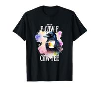 Funny F-CAW-F Crow Coffee Pun Raven Boire CAW-FEE Meme T-Shirt