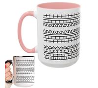 Funny F*ck This Shit Hidden Message Cup F*ck This Shit Hidden Message Tasse à café drôle Cadeau amusant pour collègues, travail, bête, cadeaux de bureau amusants (rose)