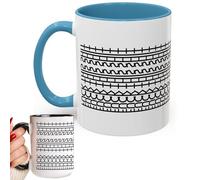 Funny F*ck This Shit Hidden Message Cup F*ck This Shit Hidden Message Tasse à café drôle Cadeau amusant pour collègues, travail, bête, cadeaux de bureau amusants (bleu)