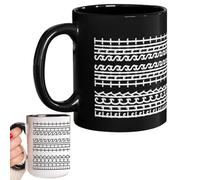 Funny F*ck This Shit Hidden Message Cup F*ck This Shit Hidden Message Tasse à café drôle Cadeau amusant pour collègues, travail, bête, cadeaux de bureau amusants (noir)