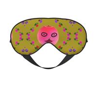 Funny Face Masque doux pour les yeux, imprimé sur toute la surface, 96 % polyester, 4 % élasthanne