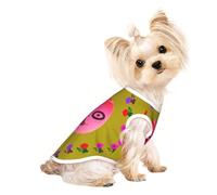 Funny Face Peach Pet T-shirt respirant sans manches pour petits chiens et chats Doux, léger et élégant Taille M