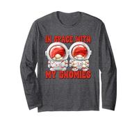 Funny Family Quote with Space Themed GNOME Astronaut Lover Manche Longue