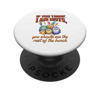 Funny Family Reunion Sarcastic Bird If You Think I Am Nuts PopSockets PopGrip Adhésif