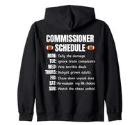 Funny Fantasy Football Commissioner Schedule Draft Day Sweat à Capuche