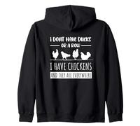 Funny Farm Life with Chicken Hen Coq Voltry Design Sweat à Capuche