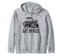 Funny Farm Rancher I'll Be in My Office Tracteur Humour Farmer Sweat à Capuche