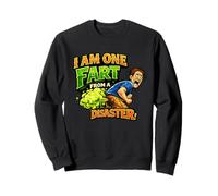 Funny Fart Joke One Fart from a Disaster Crude Humour Sweatshirt