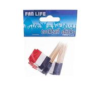 Funny Fashion - Lot de 24 Piques apéritifs France 7cm Décoration de fête (e62622)