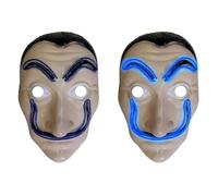 Funny Fashion Masque en plastique Guy Fawkes Dali avec lumière