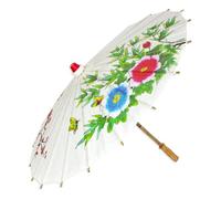 Generique Ombrelle chinoise Funny Fashion 60 cm Blanc Taille Unique