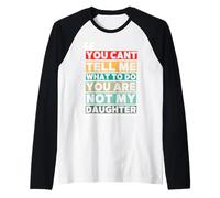 Funny Father Dad Gifts from Daughter Fathers Day Daddy Manche Raglan