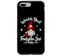 Funny Fathers Day GNOME to Firefighter and Best Fireman Dad Coque pour iPhone 7 Plus/8 Plus