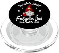 Funny Fathers Day GNOME to Firefighter and Best Fireman Dad PopSockets PopGrip pour MagSafe