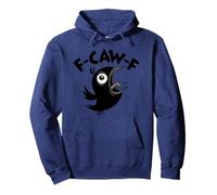 Funny Fed Up Foul-Mouth Crow Screaming F-CAW-F Sweat à Capuche