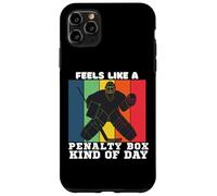 Funny Feels Like A Penalty Box Kind of Day T-Shirt de Hockey Amusant Coque pour iPhone 11 Pro Max