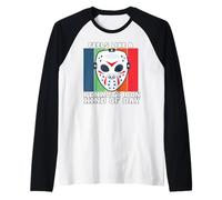 Funny Feels Like A Penalty Box Kind of Day T-Shirt de Hockey Amusant Manche Raglan