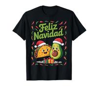 Funny Feliz Navidad Avocado Taco Mexican Christmas Humor T-Shirt