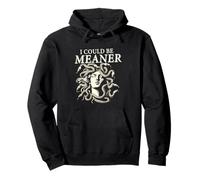 Funny Female Gaze Staring Petrify I Could Be Meaner Medusa Sweat à Capuche