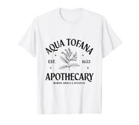 Funny Feminist Aqua Tofana Apothicaire Vintage Apparel T-Shirt Graphique avec Valeur