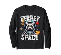 Funny Ferret Designs « Ferret In Space » pour les amateurs de furet Manche Longue